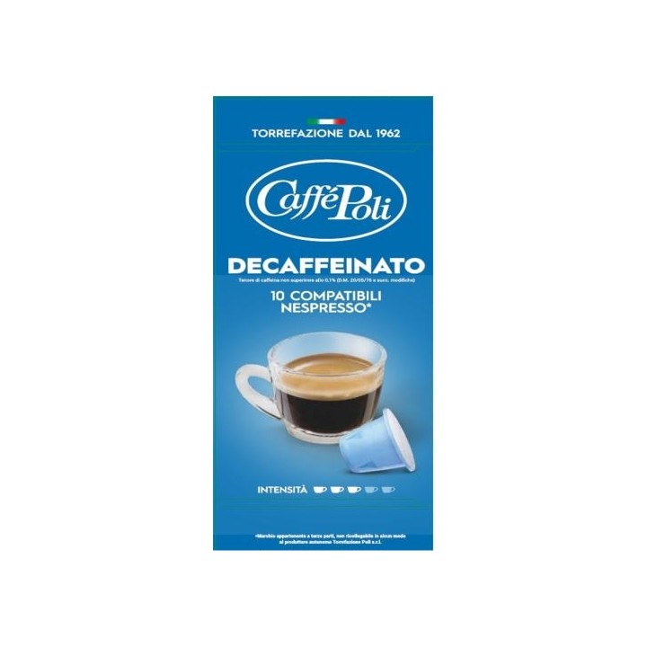 "Decaffeinato" Décaféiné Capsules Compatibles Nespresso®